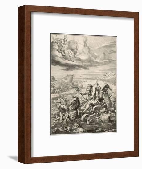 Poseidon / Neptune-null-Framed Art Print