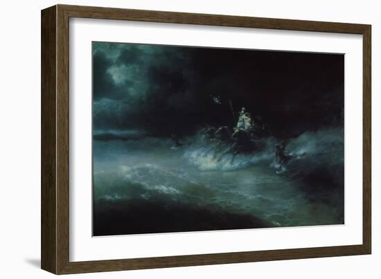 Poseidon's Travel over the Sea, 1894-Ivan Konstantinovich Aivazovsky-Framed Giclee Print