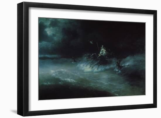 Poseidon's Travel over the Sea, 1894-Ivan Konstantinovich Aivazovsky-Framed Giclee Print