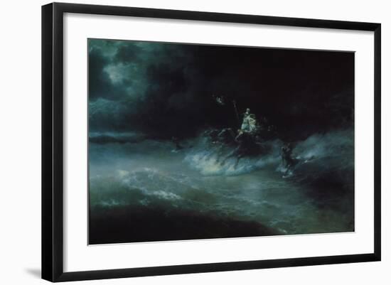 Poseidon's Travel over the Sea, 1894-Ivan Konstantinovich Aivazovsky-Framed Giclee Print