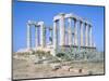 Poseidon Temple in the Sounion National Park,  Attica, Greece-Rainer Hackenberg-Mounted Photographic Print