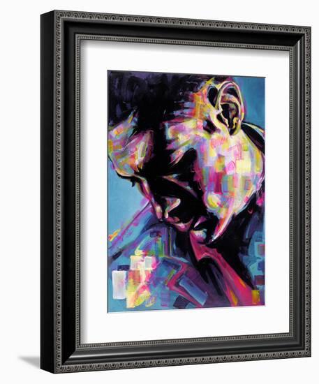 Poser-James Grey-Framed Art Print