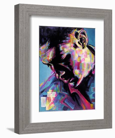 Poser-James Grey-Framed Premium Giclee Print