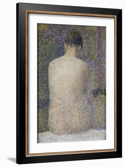 Poseuse de dos-Georges Seurat-Framed Giclee Print