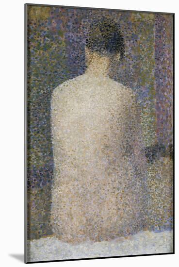 Poseuse de dos-Georges Seurat-Mounted Giclee Print