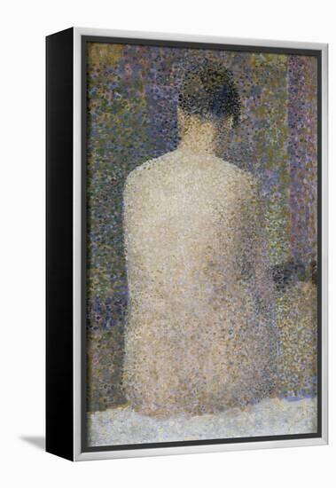 Poseuse de dos-Georges Seurat-Framed Premier Image Canvas