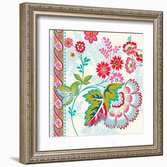 Posey Florals-Violet Leclaire-Framed Art Print