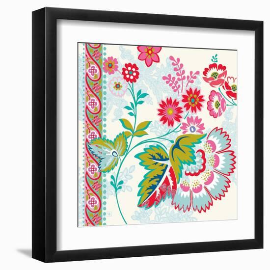 Posey Florals-Violet Leclaire-Framed Art Print