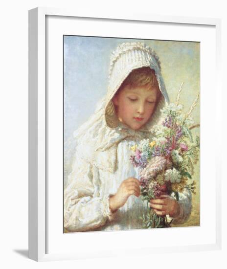 Posey of Pretty Flowers-Karl Wilhelm Friedrich Bauerle-Framed Art Print
