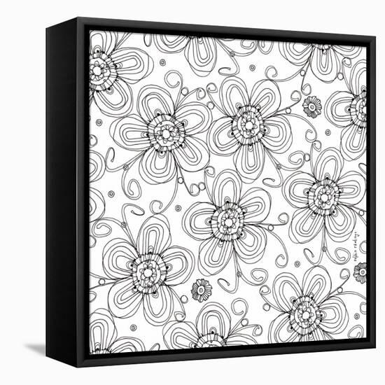 Posie Pattern-Robbin Rawlings-Framed Stretched Canvas