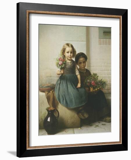 Posies, c.1855-Friedrich Boser-Framed Giclee Print