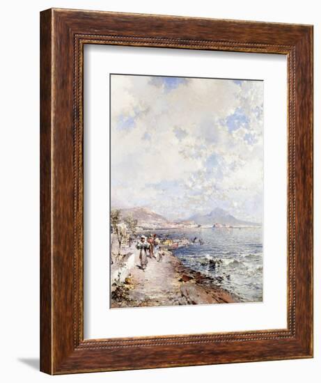 Posilipo, Naples-Franz Richard Unterberger-Framed Giclee Print