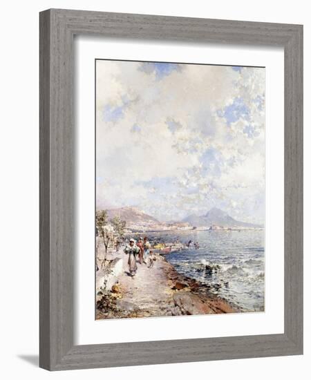 Posilipo, Naples-Franz Richard Unterberger-Framed Giclee Print