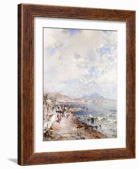 Posilipo, Naples-Franz Richard Unterberger-Framed Giclee Print