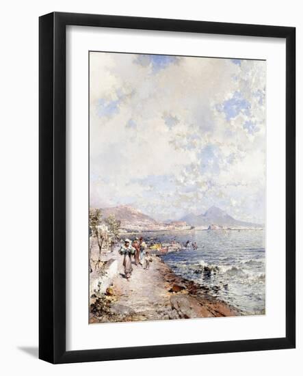 Posilipo, Naples-Franz Richard Unterberger-Framed Giclee Print
