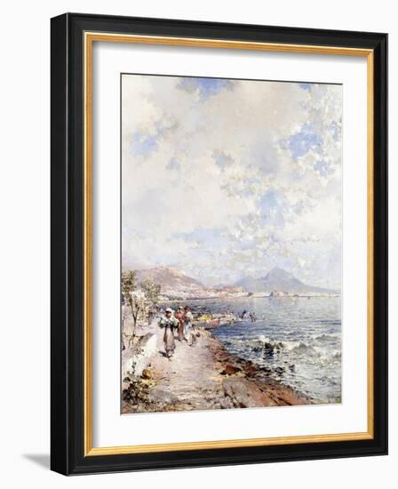 Posilipo, Naples-Franz Richard Unterberger-Framed Giclee Print