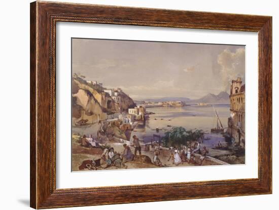 Posilippo Road, Naples, 1856-Giacinto Gigante-Framed Giclee Print