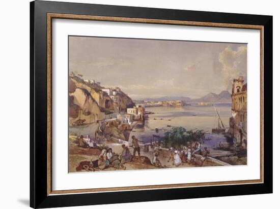 Posilippo Road, Naples, 1856-Giacinto Gigante-Framed Giclee Print