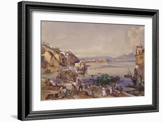 Posilippo Road, Naples, 1856-Giacinto Gigante-Framed Giclee Print