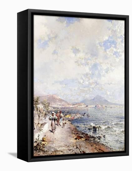 Posillipo, Naples-Franz Richard Unterberger-Framed Premier Image Canvas