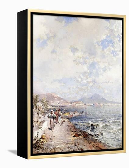 Posillipo, Naples-Franz Richard Unterberger-Framed Premier Image Canvas