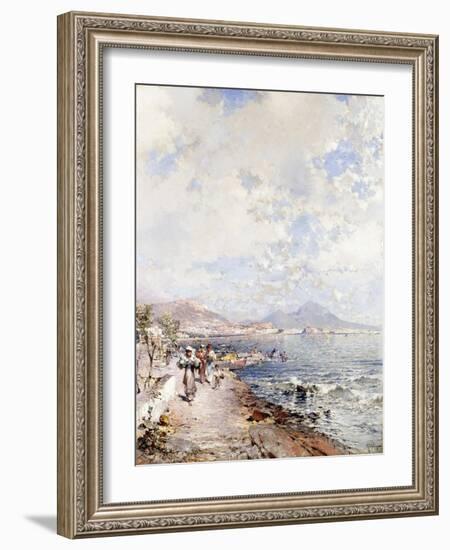 Posillipo, Naples-Franz Richard Unterberger-Framed Giclee Print