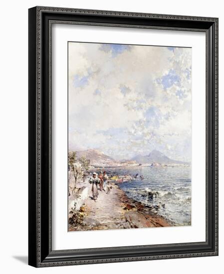 Posillipo, Naples-Franz Richard Unterberger-Framed Giclee Print