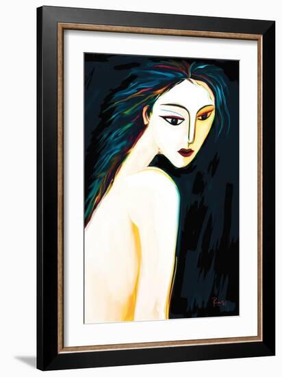 Posing Nude 1-Rabi Khan-Framed Art Print