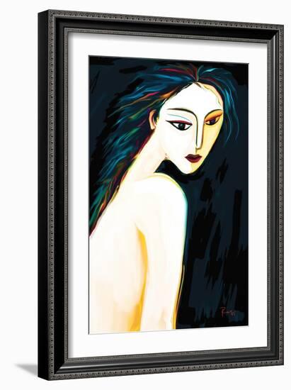 Posing Nude 1-Rabi Khan-Framed Art Print