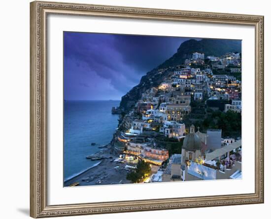 Positano, Amalfi Coast, Italy-Walter Bibikow-Framed Photographic Print