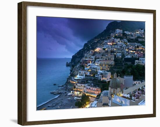 Positano, Amalfi Coast, Italy-Walter Bibikow-Framed Photographic Print