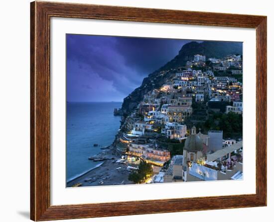 Positano, Amalfi Coast, Italy-Walter Bibikow-Framed Photographic Print