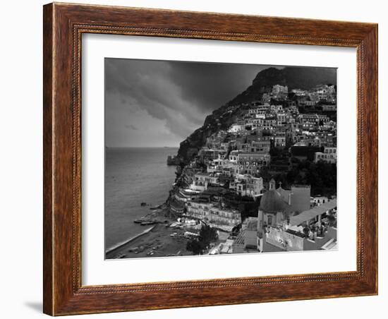 Positano, Amalfi Coast, Italy-Walter Bibikow-Framed Photographic Print