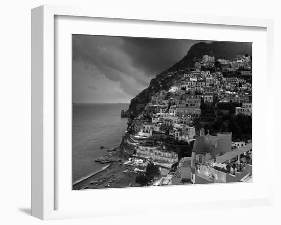 Positano, Amalfi Coast, Italy-Walter Bibikow-Framed Photographic Print