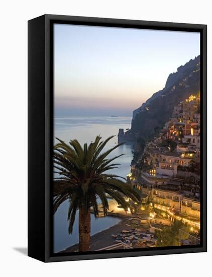 Positano, Amalfi Coast, UNESCO World Heritage Site, Campania, Italy, Europe-Marco Cristofori-Framed Premier Image Canvas