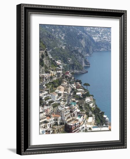 Positano, Amalfi Peninsula, UNESCO World Heritage Site, Campania, Italy, Mediterranean, Europe-Angelo Cavalli-Framed Photographic Print