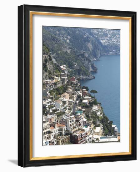 Positano, Amalfi Peninsula, UNESCO World Heritage Site, Campania, Italy, Mediterranean, Europe-Angelo Cavalli-Framed Photographic Print