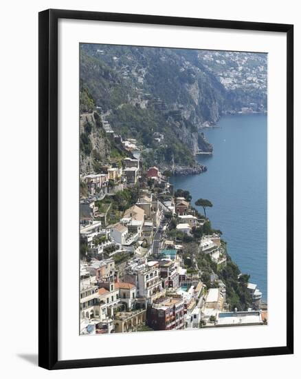 Positano, Amalfi Peninsula, UNESCO World Heritage Site, Campania, Italy, Mediterranean, Europe-Angelo Cavalli-Framed Photographic Print