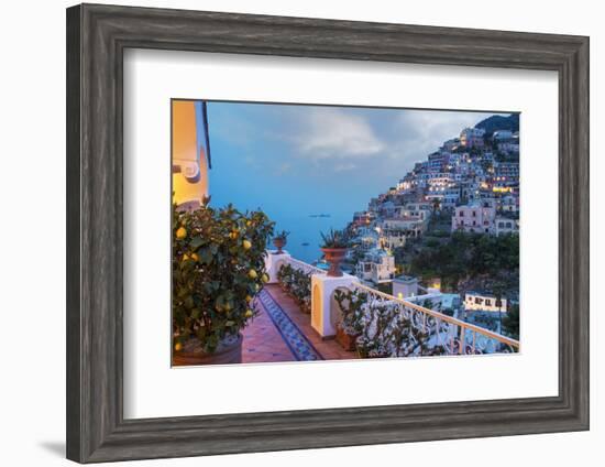 Positano, Amalfi Peninsula, UNESCO World Heritage Site, Campania, Italy, Mediterranean, Europe-Angelo Cavalli-Framed Photographic Print