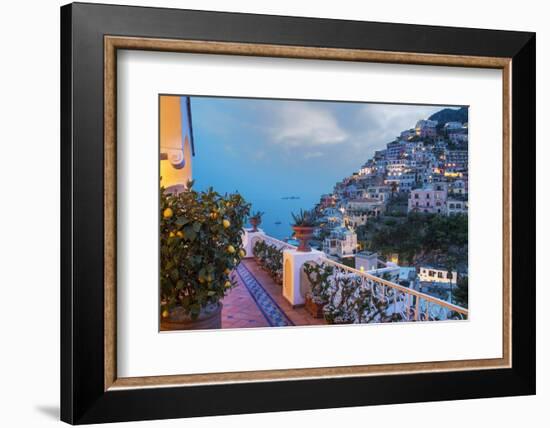 Positano, Amalfi Peninsula, UNESCO World Heritage Site, Campania, Italy, Mediterranean, Europe-Angelo Cavalli-Framed Photographic Print