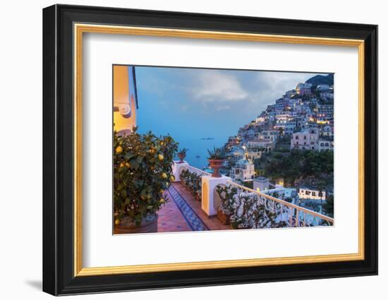 Positano, Amalfi Peninsula, UNESCO World Heritage Site, Campania, Italy, Mediterranean, Europe-Angelo Cavalli-Framed Photographic Print