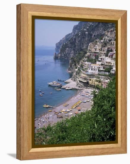 Positano, Costiera Amalfitana, Unesco World Heritage Site, Campania, Italy-Roy Rainford-Framed Premier Image Canvas