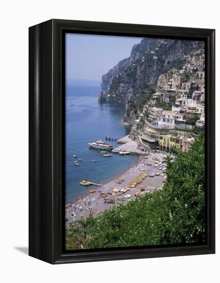 Positano, Costiera Amalfitana, Unesco World Heritage Site, Campania, Italy-Roy Rainford-Framed Premier Image Canvas