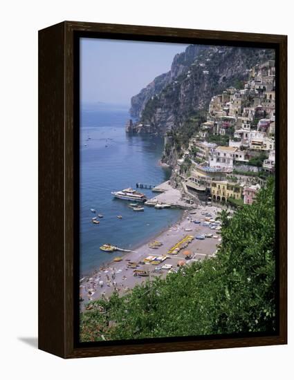 Positano, Costiera Amalfitana, Unesco World Heritage Site, Campania, Italy-Roy Rainford-Framed Premier Image Canvas