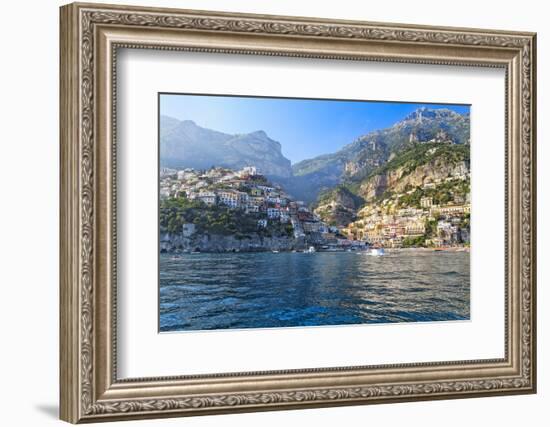 Positano Harbor View, Italy-George Oze-Framed Photographic Print