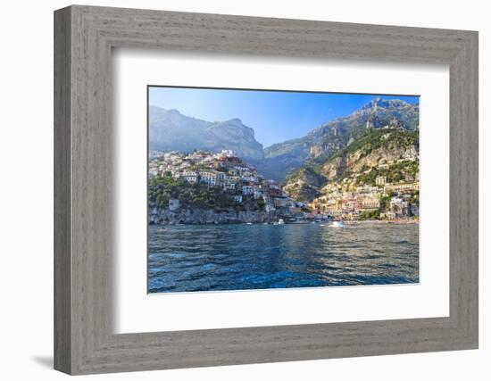 Positano Harbor View, Italy-George Oze-Framed Photographic Print