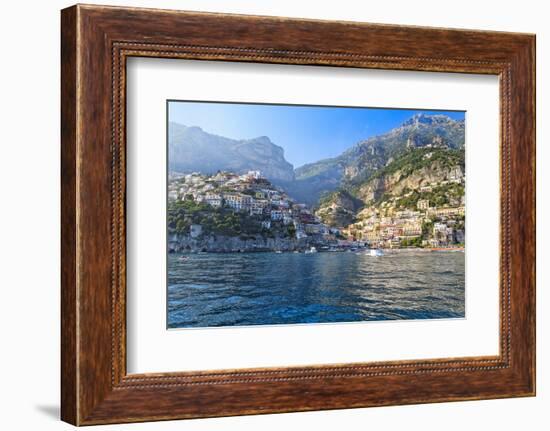 Positano Harbor View, Italy-George Oze-Framed Photographic Print