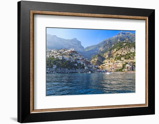 Positano Harbor View, Italy-George Oze-Framed Photographic Print