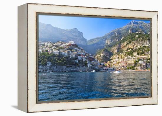 Positano Harbor View, Italy-George Oze-Framed Premier Image Canvas