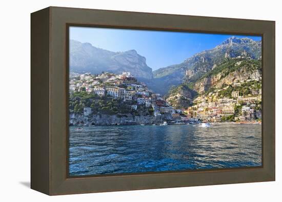 Positano Harbor View, Italy-George Oze-Framed Premier Image Canvas